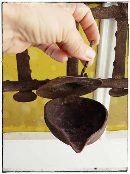 Antique iron toran