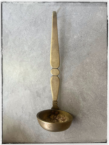Vintage brass ladle