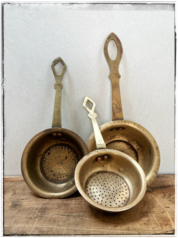Brass tea strainers