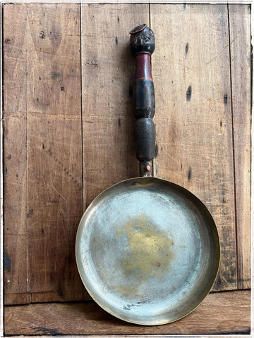 Antique brass pan