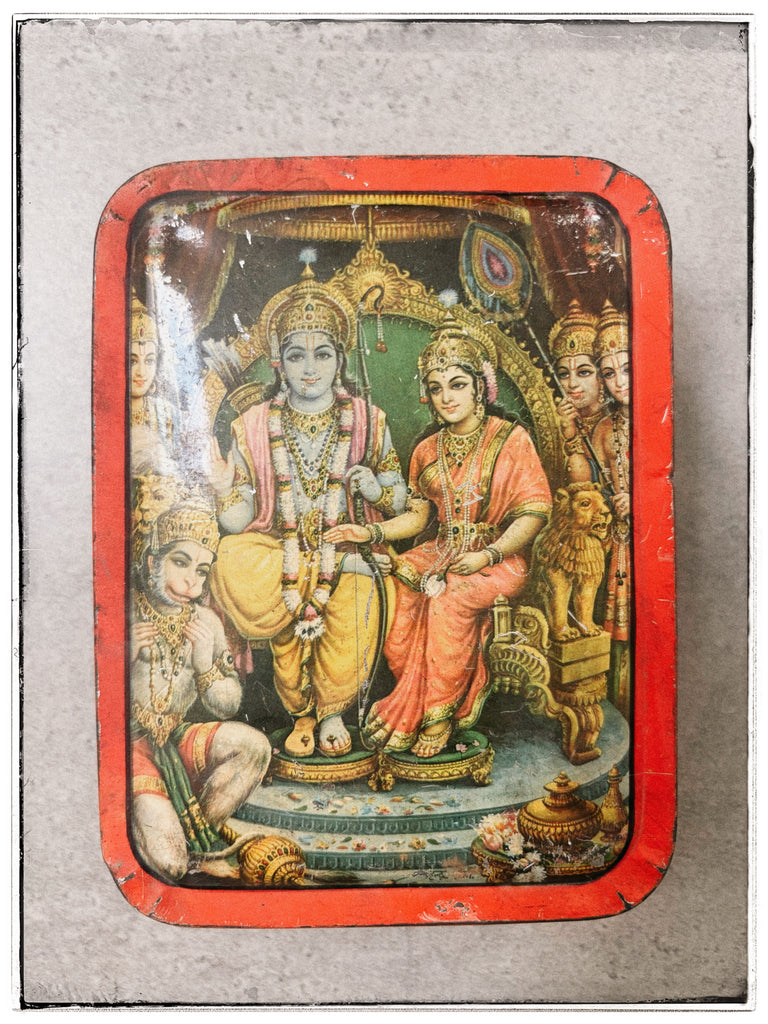 Vintage Ramayana tin