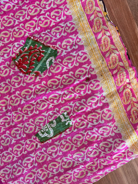 Vintage kantha quilt