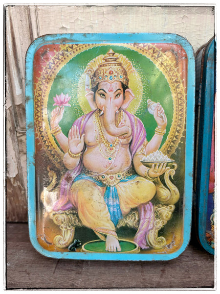 Vintage Ganesha tin