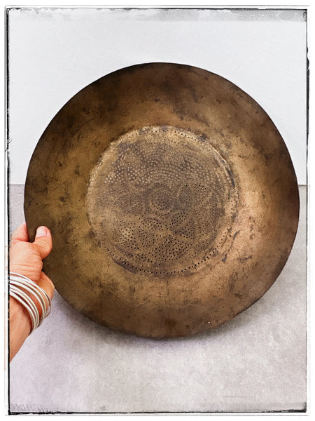 Antique patterned bowl