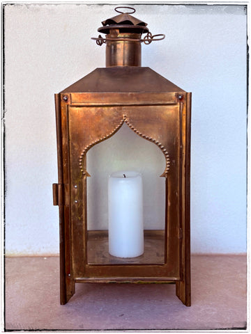 Vintage brass lantern