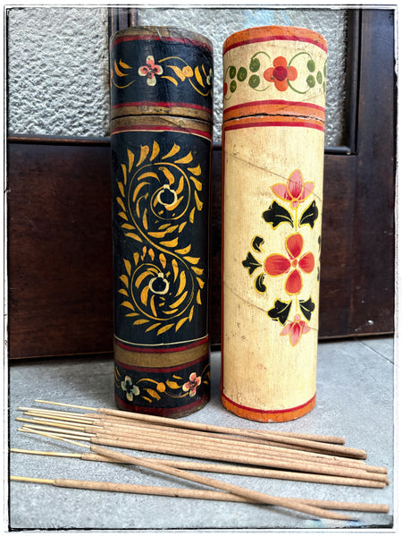 Paper mache incense holder.