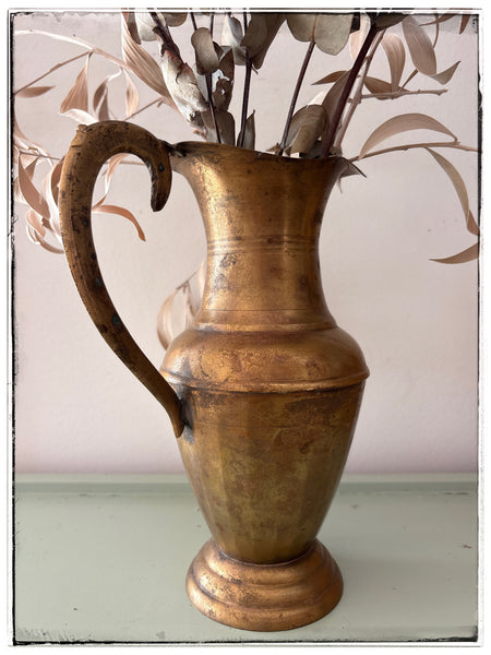 Antique brass jug