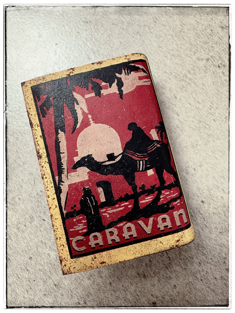 Vintage matchbox covers