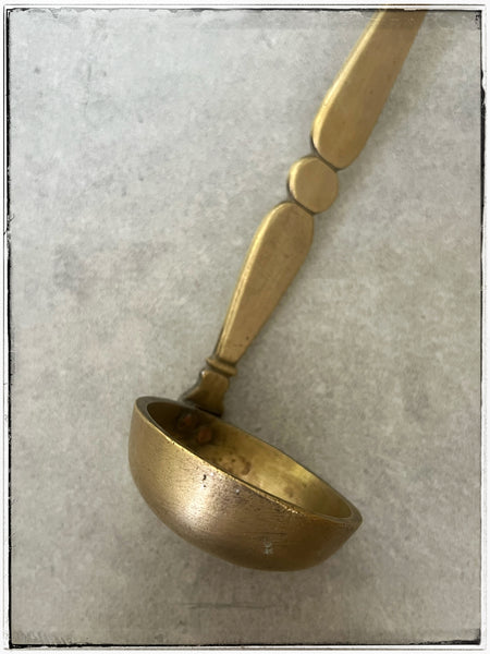 Vintage brass ladle
