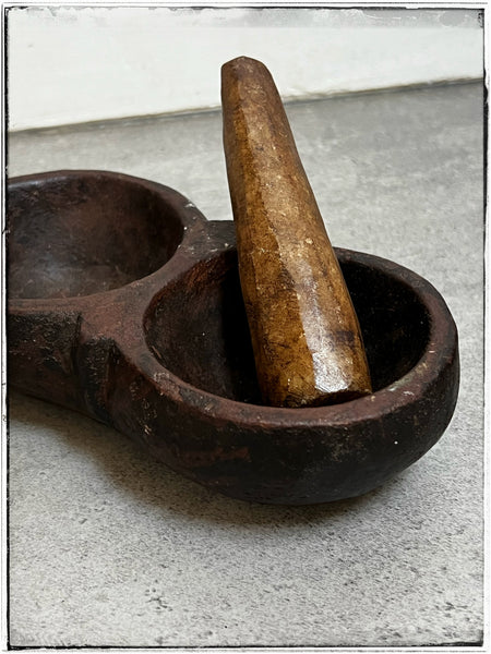 Stone Ayurvedic grinding bowl