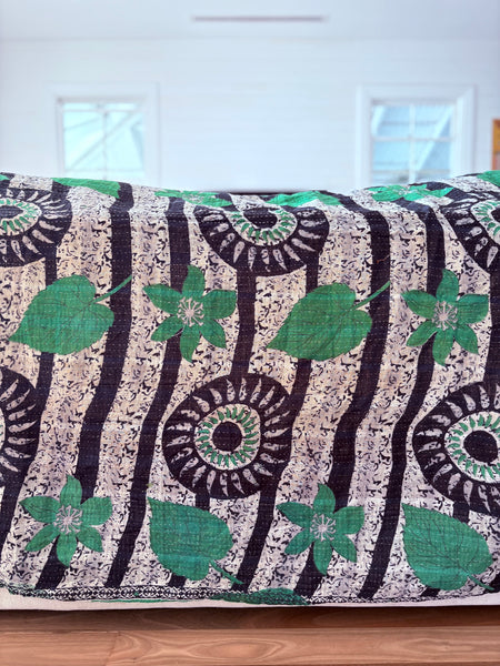 Vintage kantha quilt