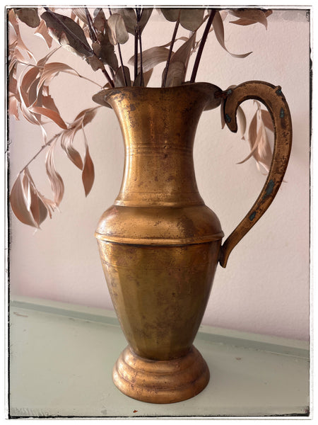 Antique brass jug