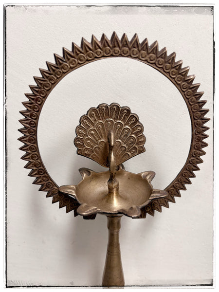 Antique peacock diyas