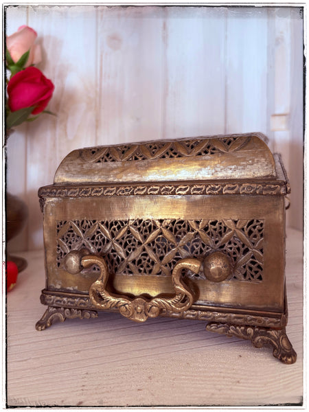 Antique jaali jewellery box