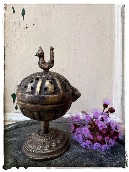 Brass dhoop burner