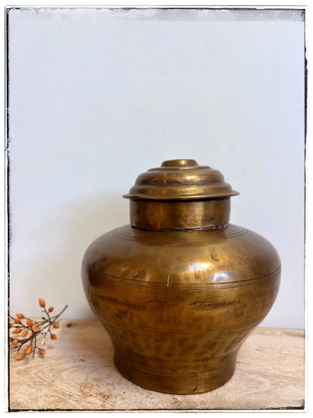 Vintage brass urn