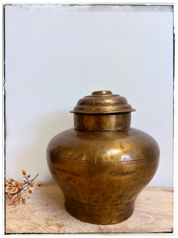Vintage brass urn