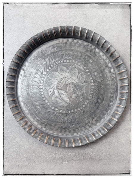 Antique brass offering plates
