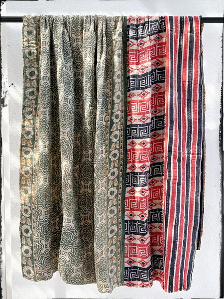 Vintage kantha quilt