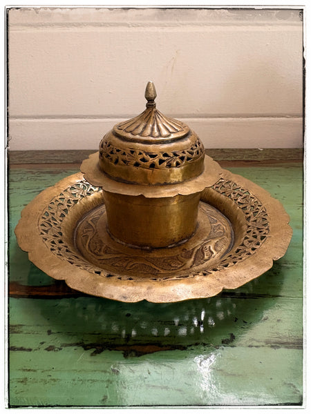 Vintage filigree incense burner