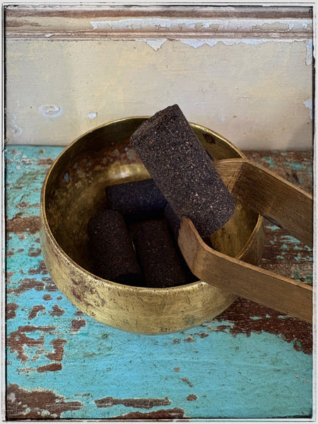 Brass dhoop/charcoal tongs