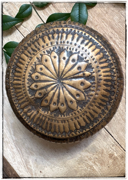 Antique etched tin