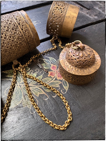 Antique cosmetic tins