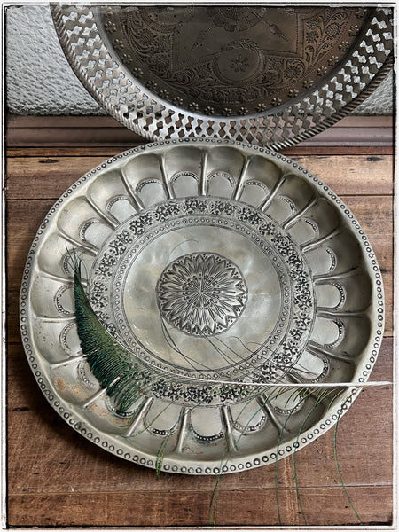 Vintage embossed plate