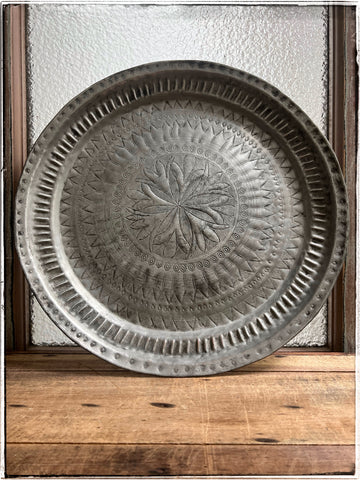 Antique embossed plate