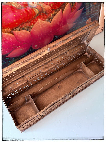 Antique jaali incense box