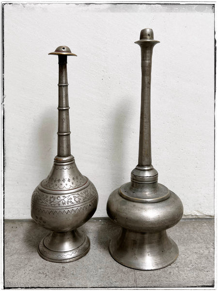 Pair of Vintage rose water bottles