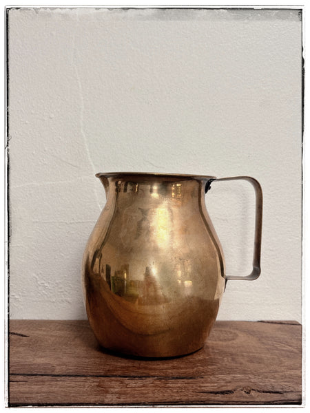 Antique brass water jug