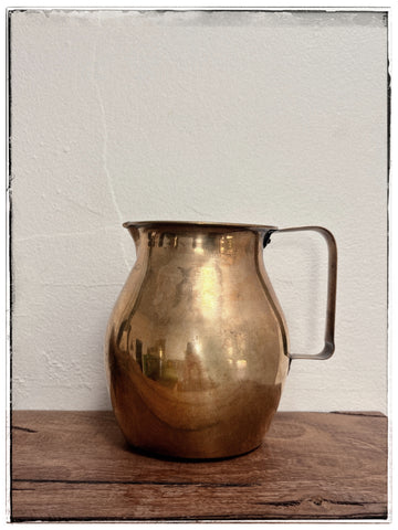 Antique brass water jug