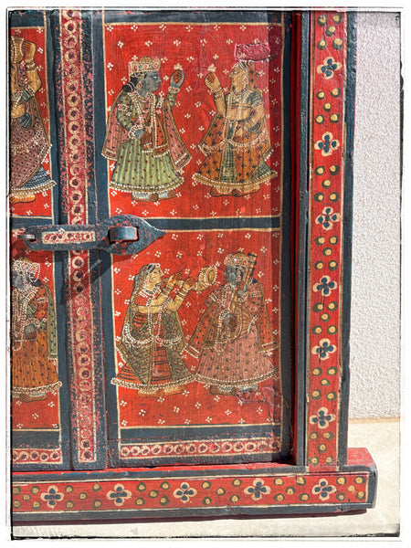 Handpainted antique window