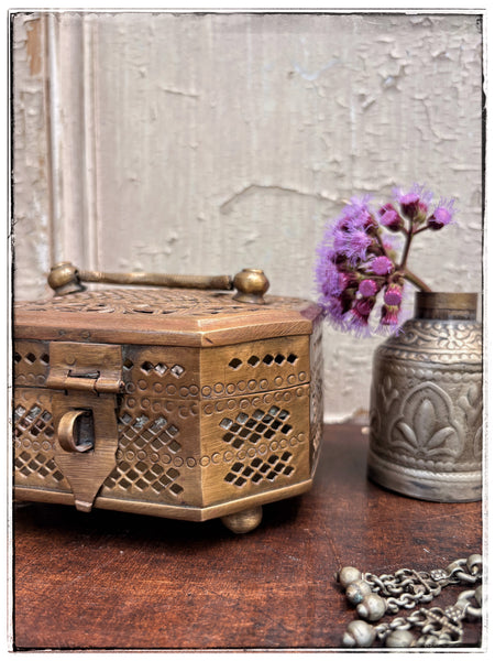 Antique jaali jewellery box