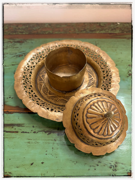 Vintage filigree incense burner