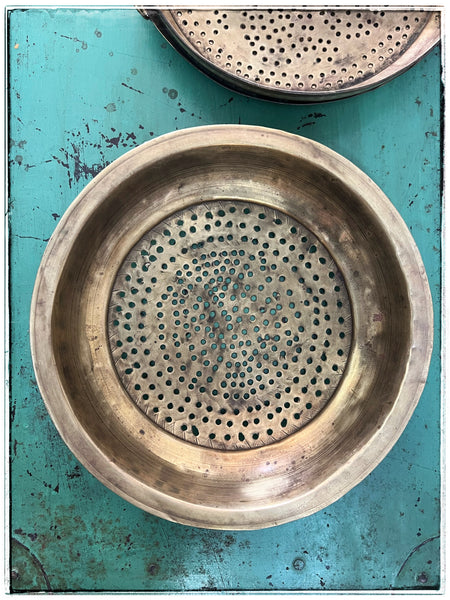 Vintage grain sieves