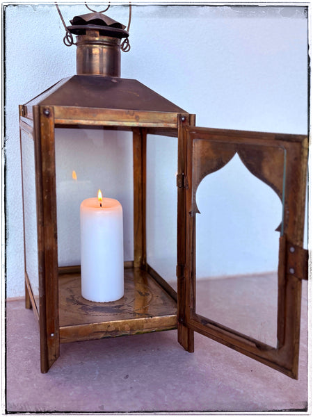 Vintage brass lantern
