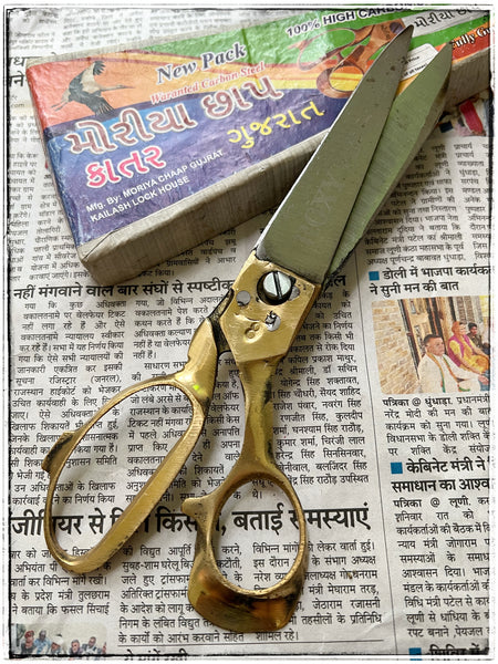 Indian brass scissors