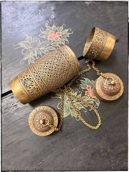 Antique cosmetic tins
