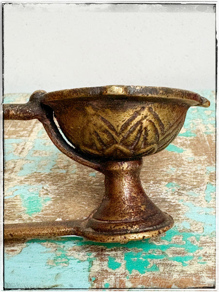 Antique oil lamps