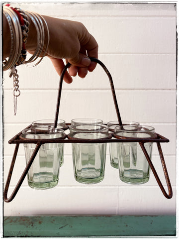 Vintage street chai carriers