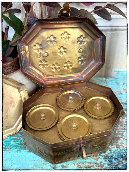 Antique paan box, small