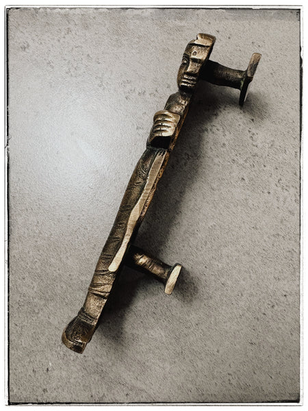 Brass door handle