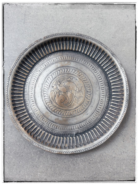 Antique brass offering plates