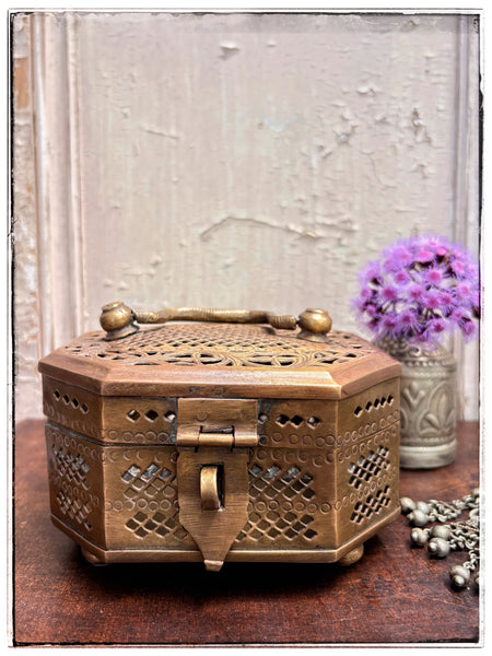 Antique jaali jewellery box