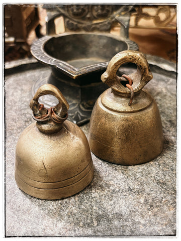 Small brass bells