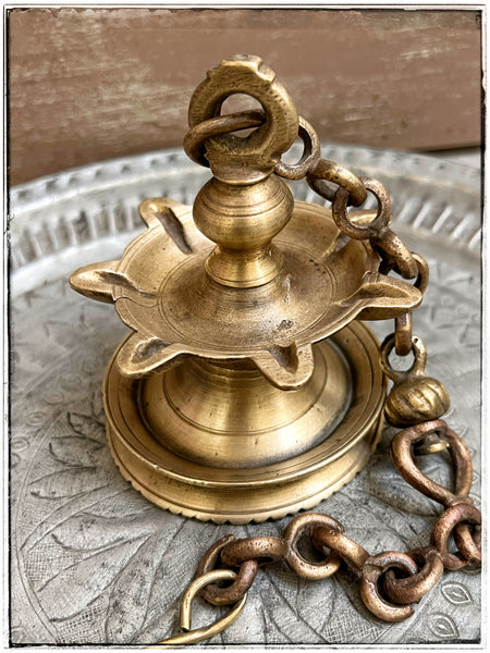 Antique hanging diya