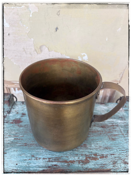 Vintage brass utensil tub
