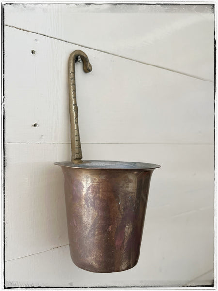 Vintage hanging brass cup